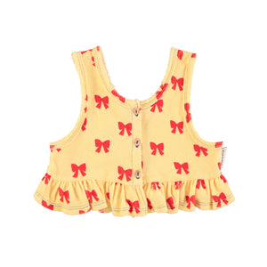 Piupiuchick Yellow w/ Red Bows Top