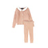 Bamboo Pink Cable Knit Collar Set