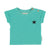 Piupiuchick Turquoise w/ Black Logo Print Baby T-Shirt