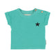 Piupiuchick Turquoise w/ Black Logo Print Baby T-Shirt