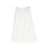 Valentina White Pleated Button Maxi Skirt