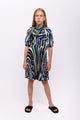 Olivia Rohde Green Blue Pleated Skirt 2201 102