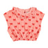 Piupiuchick Pink w/ Red Bows Blouse w/ Collar