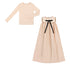 * Preorder Parni K560 Pink Tafetta Maxi Bow Jumper
