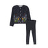 Bace Grey Embroidered Cardigan Set