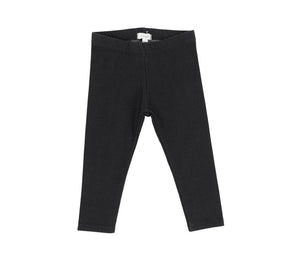 Lil Legs Black Jean Long Leggings