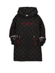 Philosophy Black LS Hooded Dress