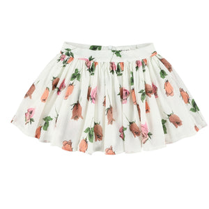 Morley White Roses Sprint Zipper Roses Skirt