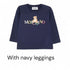 Moschino Blue Navy T-Shirt & Legging Set