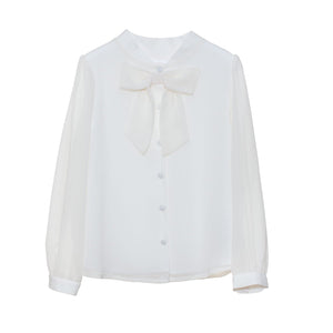 Patachou White Girl Bow Blouse