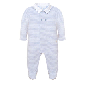 Patachou Baby Boy Collar Footie