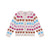 Bonton Creme Lilou Multi Heart Cardigan