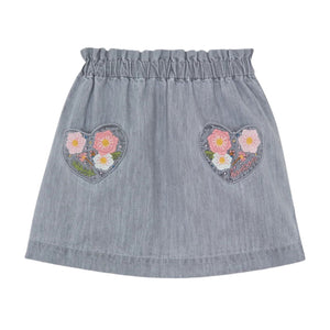 Bonton Chambray Gris Douchka Skirt