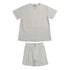 *PO* Noma Light Blue Loose V Neck Button Down Shirt and Shorts Set