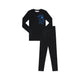 Parni PJ77 Black/ Blue Multi Patch Pajamas