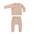 Quincy Mae Blush Wrap Top & Footed Pant Set