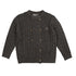 Belati Charcoal Cable Double Breasted Emblem Sweater