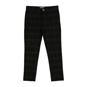 Belati Grey Wool Plaid Pants