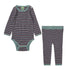 FUB Multi Stripe Baby Rib Body and Legging Set