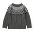 FUB Grey Melange Fair Isle Sweater