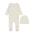 Lilette Winter White Floral Dainty Footie Set