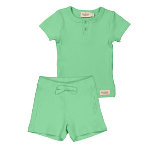 Marmar Cale Green SS Tee & Short Set