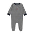 Lil Legs Navy Striped Lounge Footie