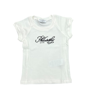 Philosophy White SS T-Shirt w/ Logo