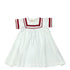 Farren + Me Ecru/ Red Tennis Short Sleeve Sailor Dress