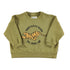 Piupiuchick Olive Green w/ Tiger Print Sweatshirt