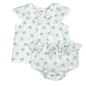 Marmar Summer Bouquet Talsa Blouse & Pusle Frill Bloomer Set