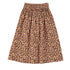Piupiuchick Light Pink & Brown Flowers Long Skirt
