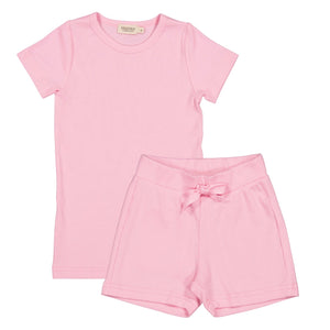 Marmar Pink Blossom Tago Tee & Paulo Short Set