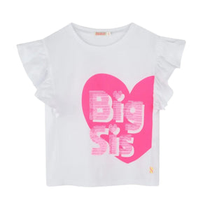 Billieblush White Big Sis T-Shirt