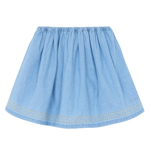 Bonton Chambray Clair Framboise Skirt