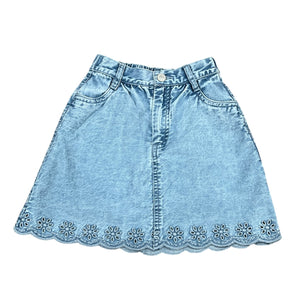 The New Society Mid Blue Denim Niobe Skirt