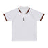 Add White Contrast Line Polo