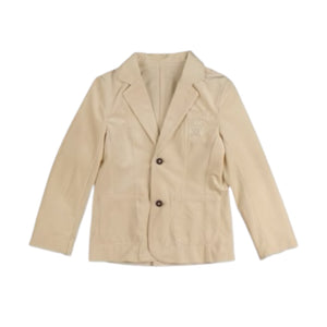 Belati Cream Velour Corduroy Jacket