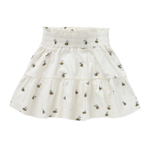 Sproet & Sprout Off White Beez Print Smock Skirt