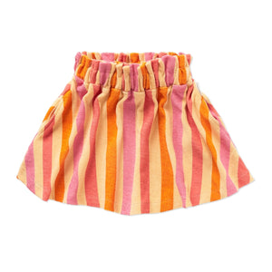 Sproet & Sprout Nectarine Stripes Paperbag Skirt