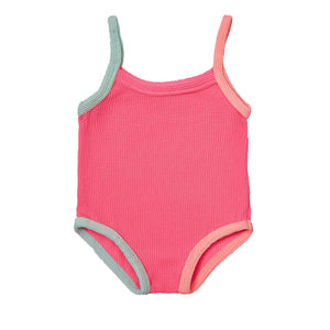 Crew Pink Crinkled Swimsuit