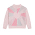 Billieblush Baby Pink Studs & Heart Graphic Knit Sweater