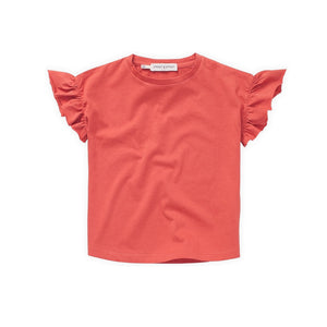 Sproet & Sprout Rose Petal Ruffle Sleeve Girls T-Shirt