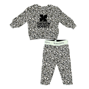 The New Society Nelia Print Baby Sweatshirt & Legging Set
