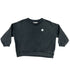 Piupiuchick Faded Black w/ Logo Print Baby Sweatshirt