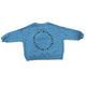 Piupiuchick Blue w/ Logo Print  Baby Sweatshirt