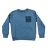 Colmar 3638 Light Blue Crewneck w/ Nylon Insert Sweater