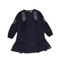 Tartine Et Chocolate Navy Embroidered Dress