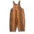 Piupiuchick Brown w/ Black Stripes Baby Dungaress