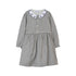 Tartine et Chocolat White Navy Checked Scallop Dress